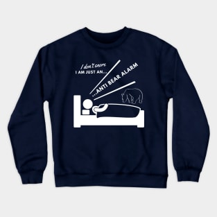 Funny snoring joke - white characters Crewneck Sweatshirt